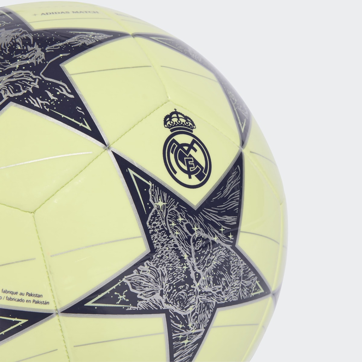 Bola de Futebol UEFA Champions League Real Madrid CF 2025-2026 Amarelo-4
