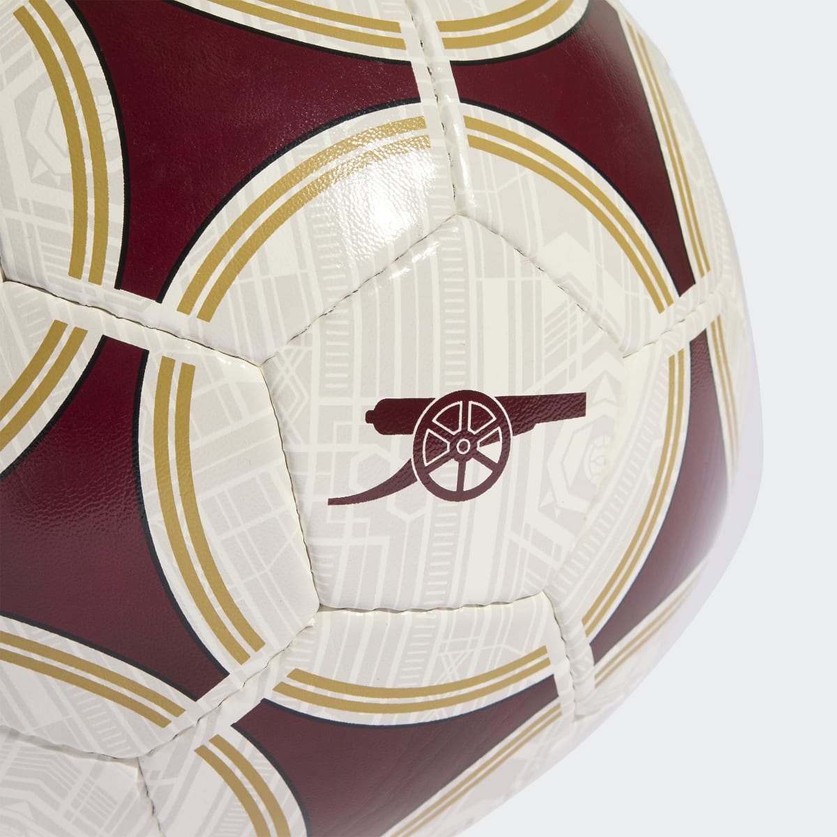 Bola de Futebol Arsenal Branco / Vermelho-4