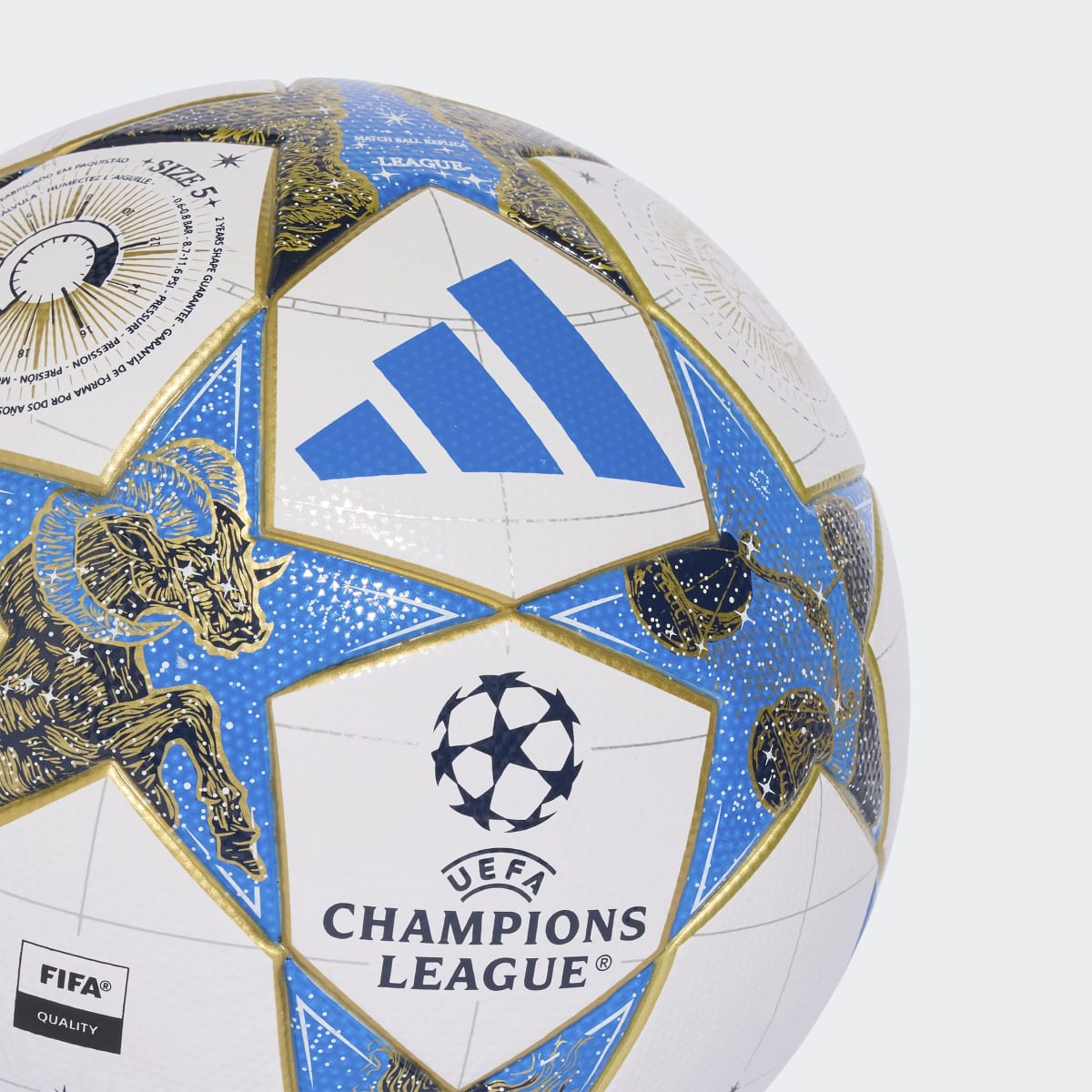 Bola UEFA Champions League 2025-2026 League Stage Branco-3