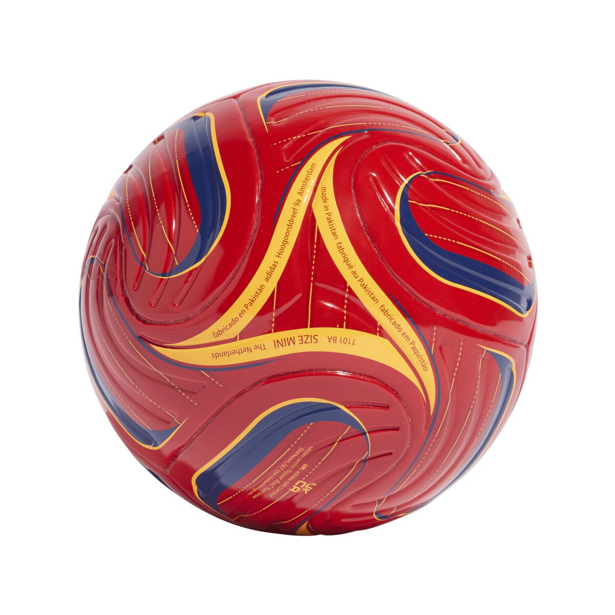 Mini Bola de Futebol Espanha Trionda Club Home Vermelho-2