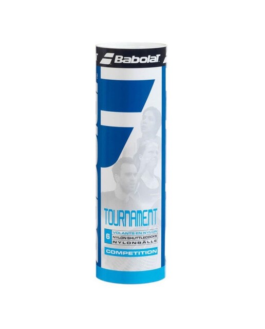 Imagem 0 de Tubo de 6 volantes de badminton Tournament Babolat
