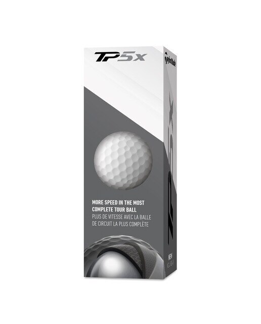 Caja de 3 bolas de golf TP5x 2019 Taylor Made - Blanco Blanco-1