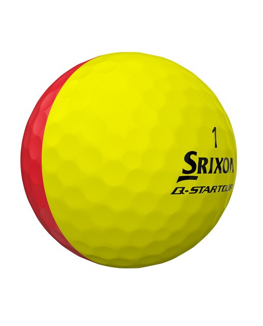 Caixa de 3 Bolas de Golf Q-Star Tour 3 Divide Amarelo / Vermelho-1