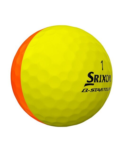 Caixa de 3 Bolas de Golf Q-Star Tour 3 Divide Amarelo / Laranja-1