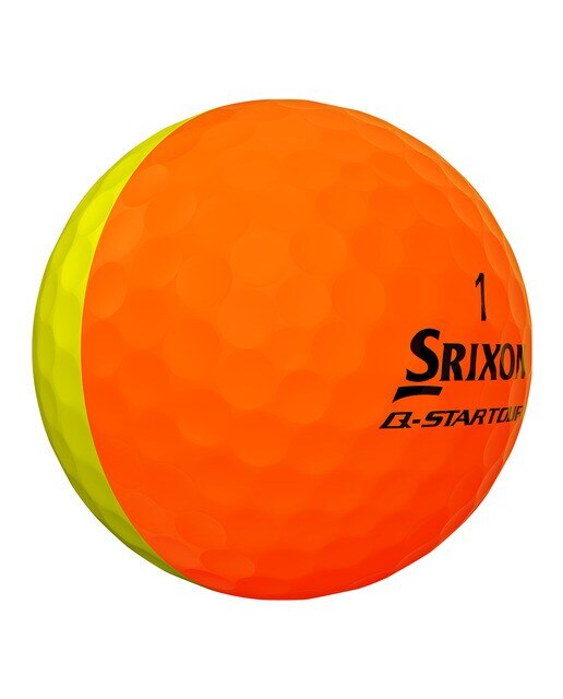 Caixa de 3 Bolas de Golf Q-Star Tour 3 Divide Amarelo / Laranja-2