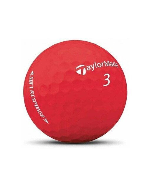 Caixa de 3 Bolas de Golfe TM22 Soft Response Vermelho-1