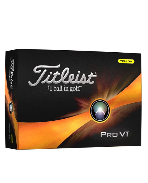 Caixa de 3 Bolas de Golfe Pro V1 Amarelo-1