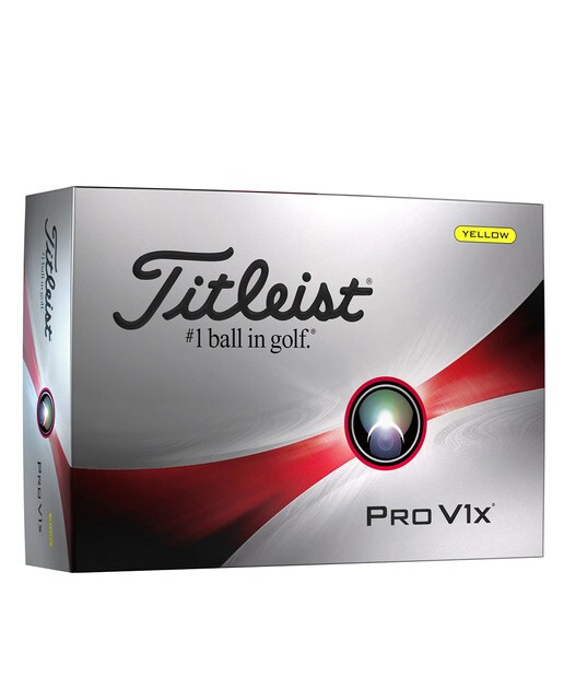 Caixa de 12 Bolas de Golfe Pro V1x Amarelo-1
