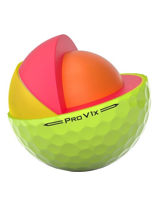 Caixa de 12 Bolas de Golfe Pro V1x Amarelo-4