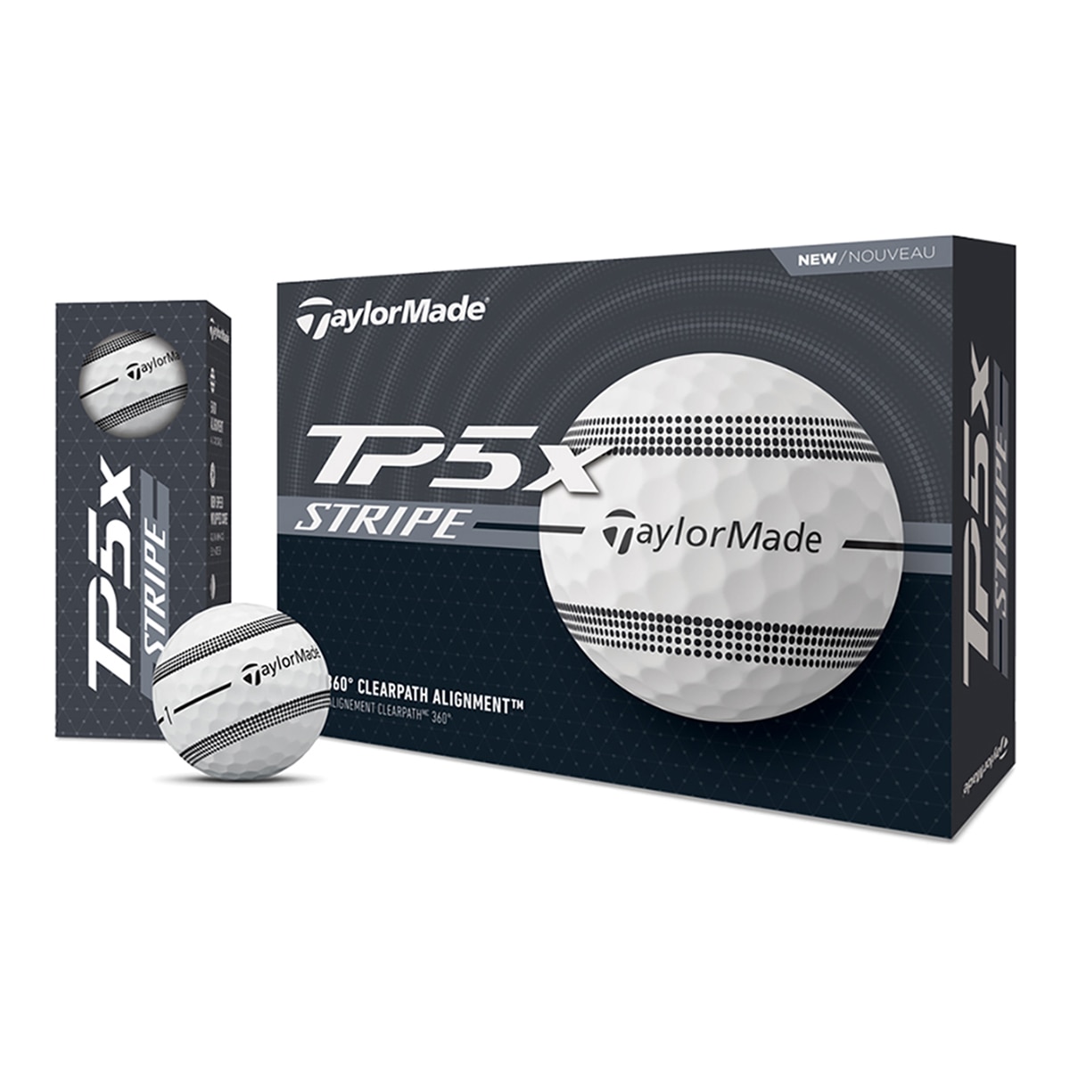 Dúzia de Bolas de Golf TP5X STRIPE 2025 Branco-1