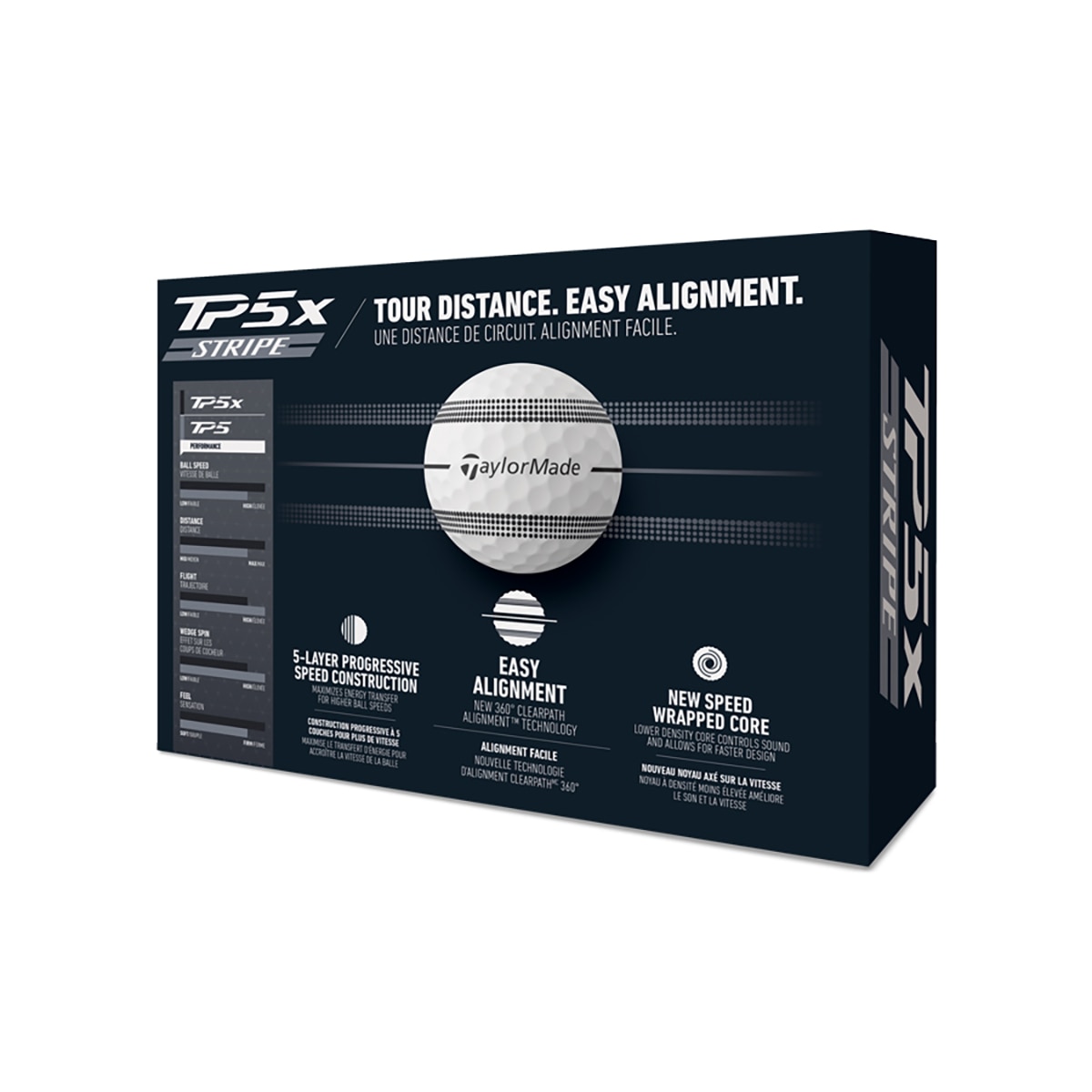 Dúzia de Bolas de Golf TP5X STRIPE 2025 Branco-3