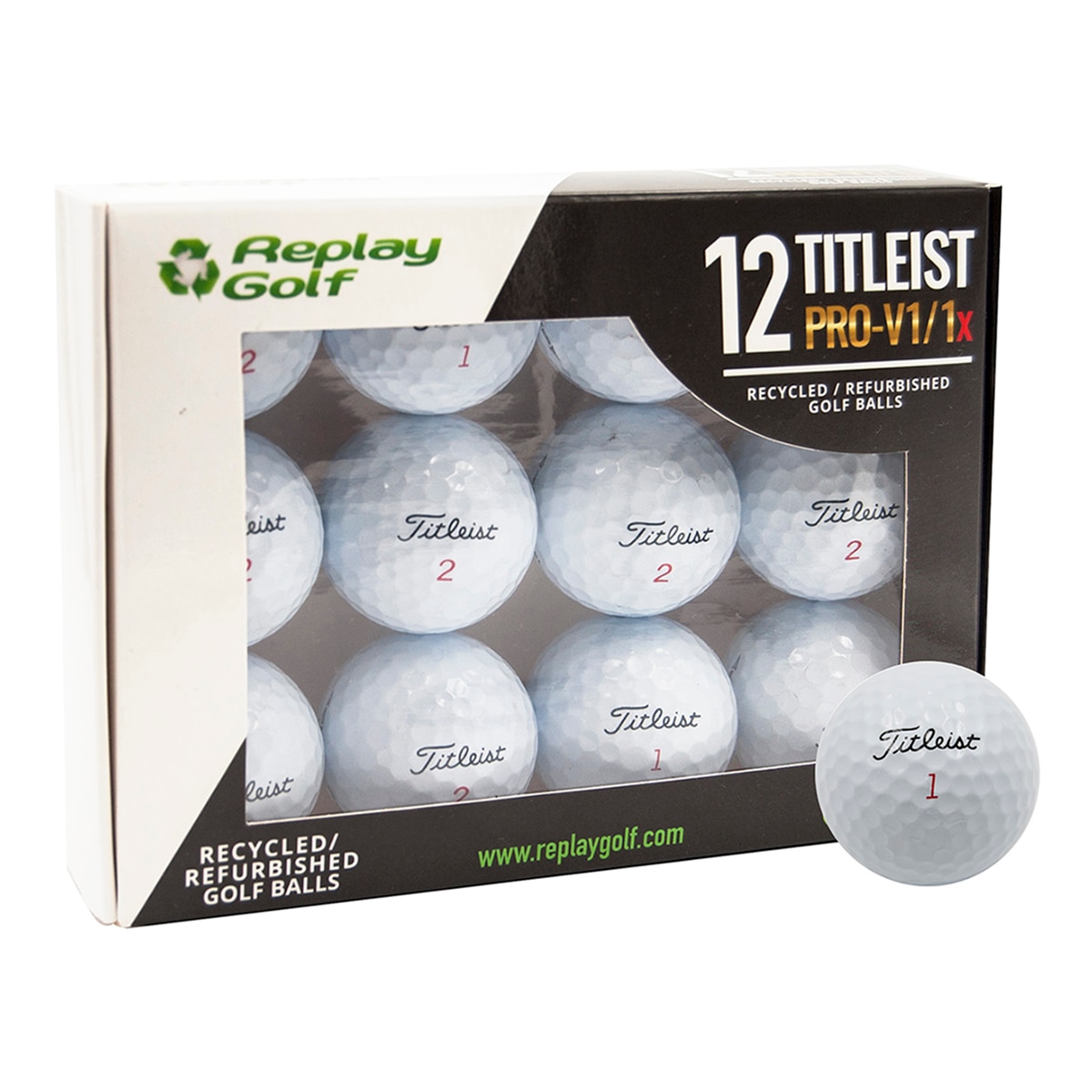 Imagen 0 de Paquete de 12 Pelotas Replay Golf Blanco