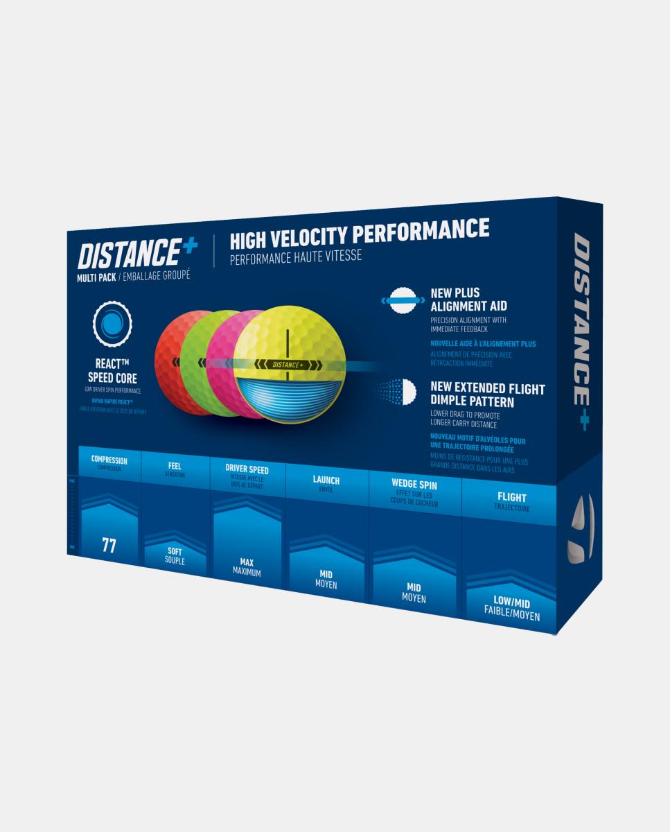 Dúzia de Bolas de Golf Distance+ Pack 2025 - Multicolor Multicolor-2