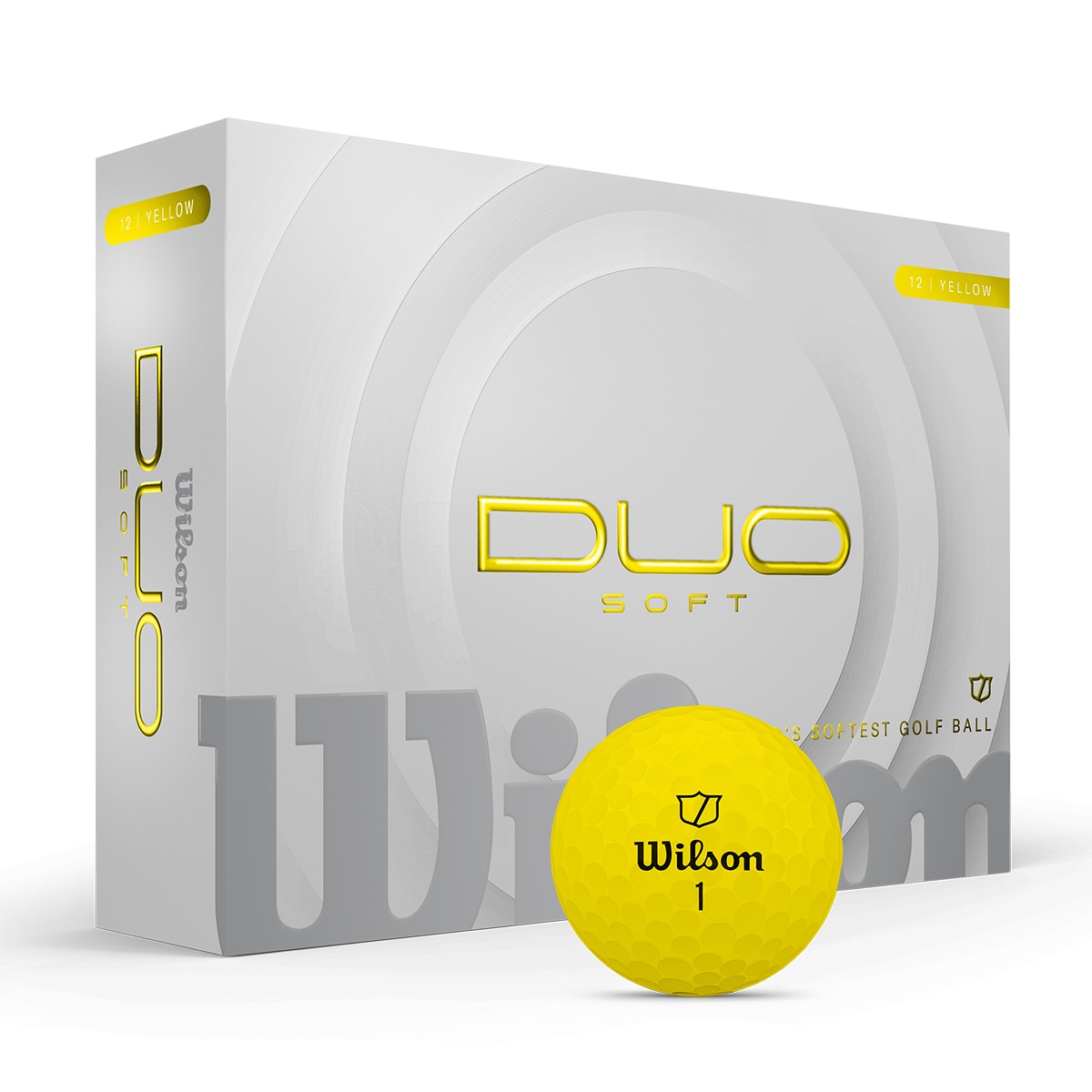 Bola de Golf Duo Soft Amarela Wilson Amarelo-claro-2
