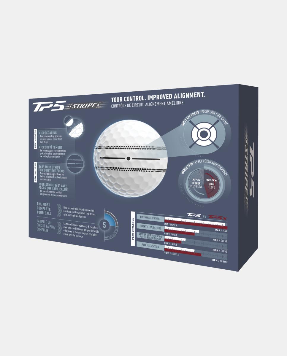 Dezena de Bolas de Golf Tp5 Stripe 2026 Taylormade Multicolor-2