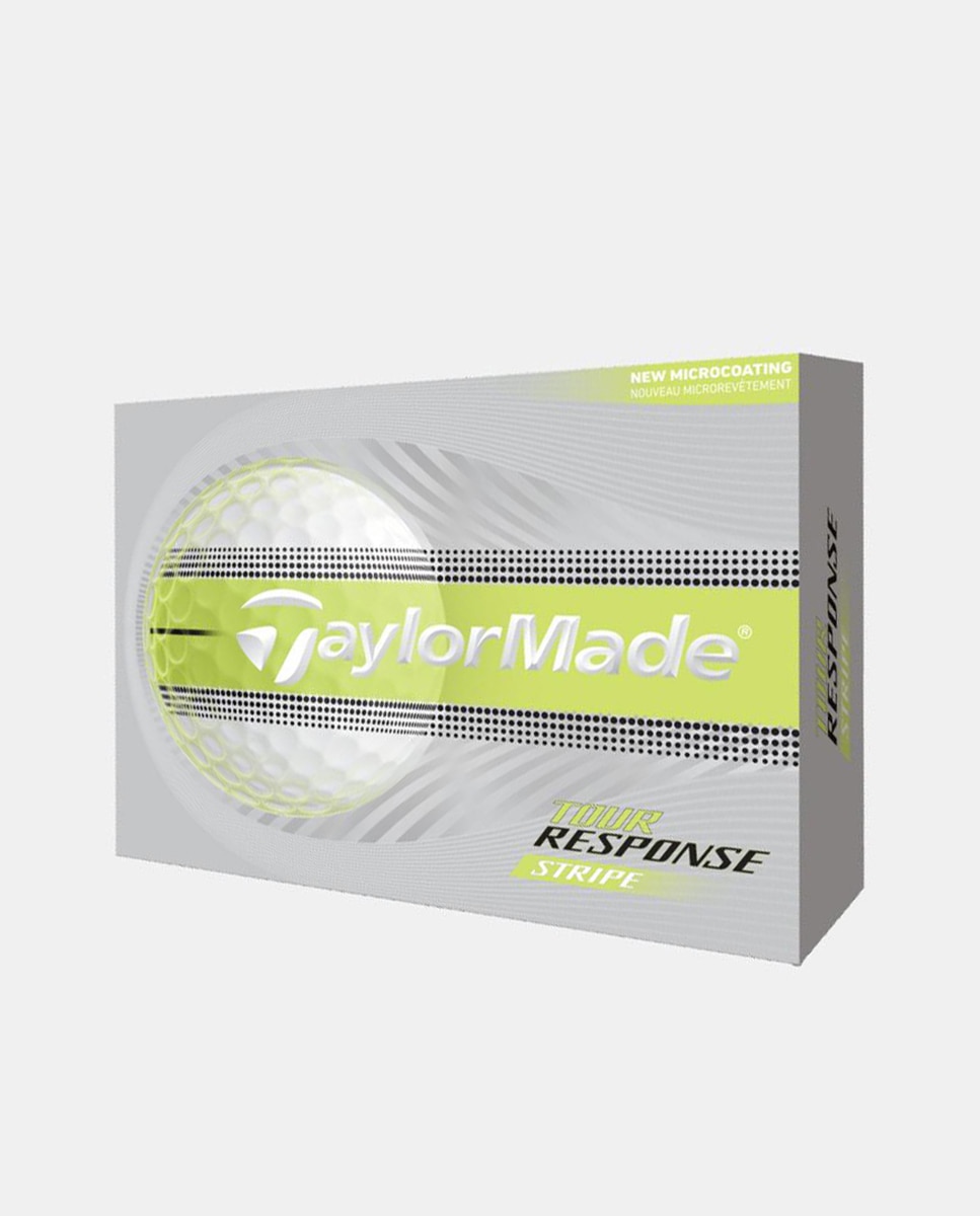 Imagem 0 de Dezena de Bolas de Golf Tour Respose Stripe Neon 2026 Taylormade