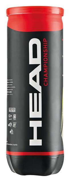 Bote de 3 pelotas de tenis Championship Head