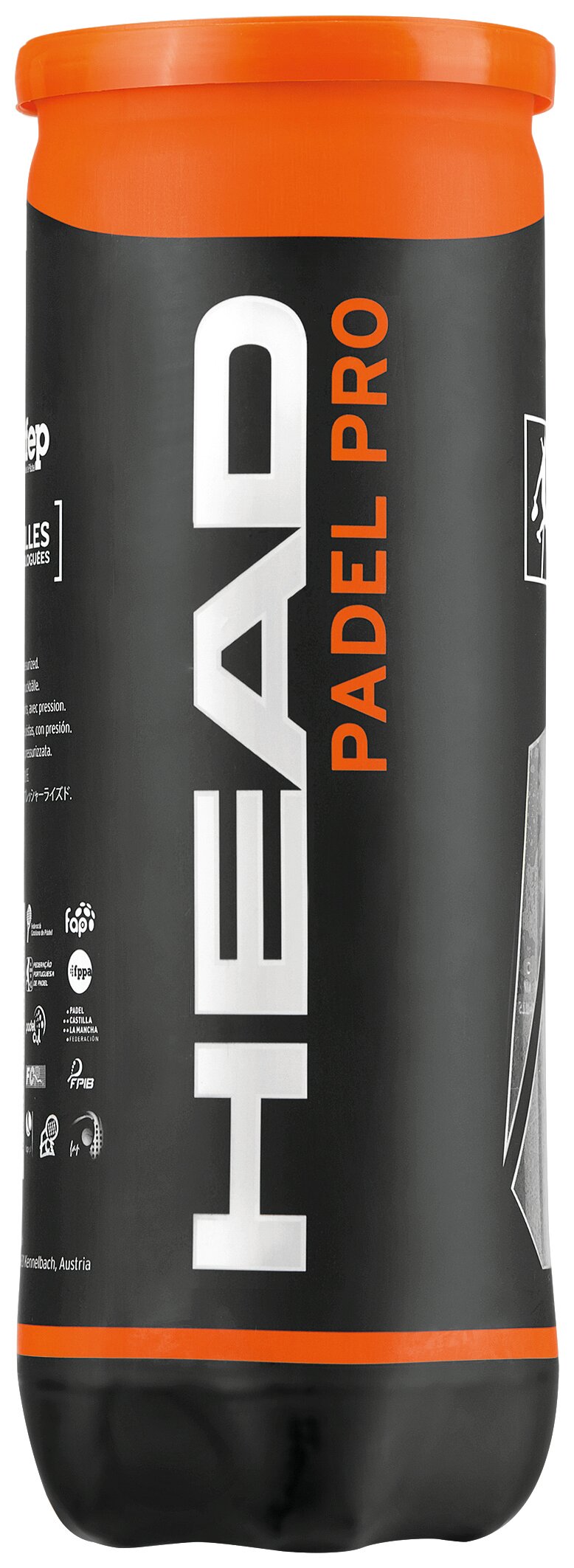 Imagen 0 de Bote de 3 pelotas Pádel Pro Head