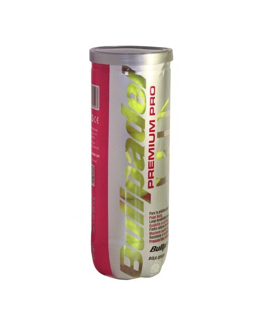 Bote de 3 pelotas de pádel Premium Pro Bullpadel