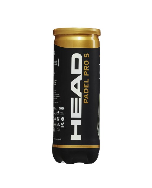 Pack de 3 Bolas de Pádel Padel Pro S Head Amarelo-1