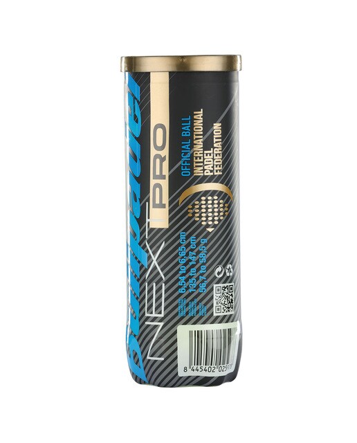 Frasco de 3 Bolas de Padel Fip Next Pro Amarelo-2