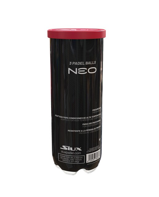 Frasco de 3 Bolas de Padel Neo Amarelo-3