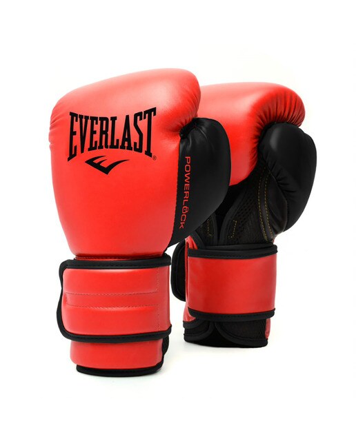 Luvas de Boxe Powerlock 12 OZ Everlast Vermelho-1
