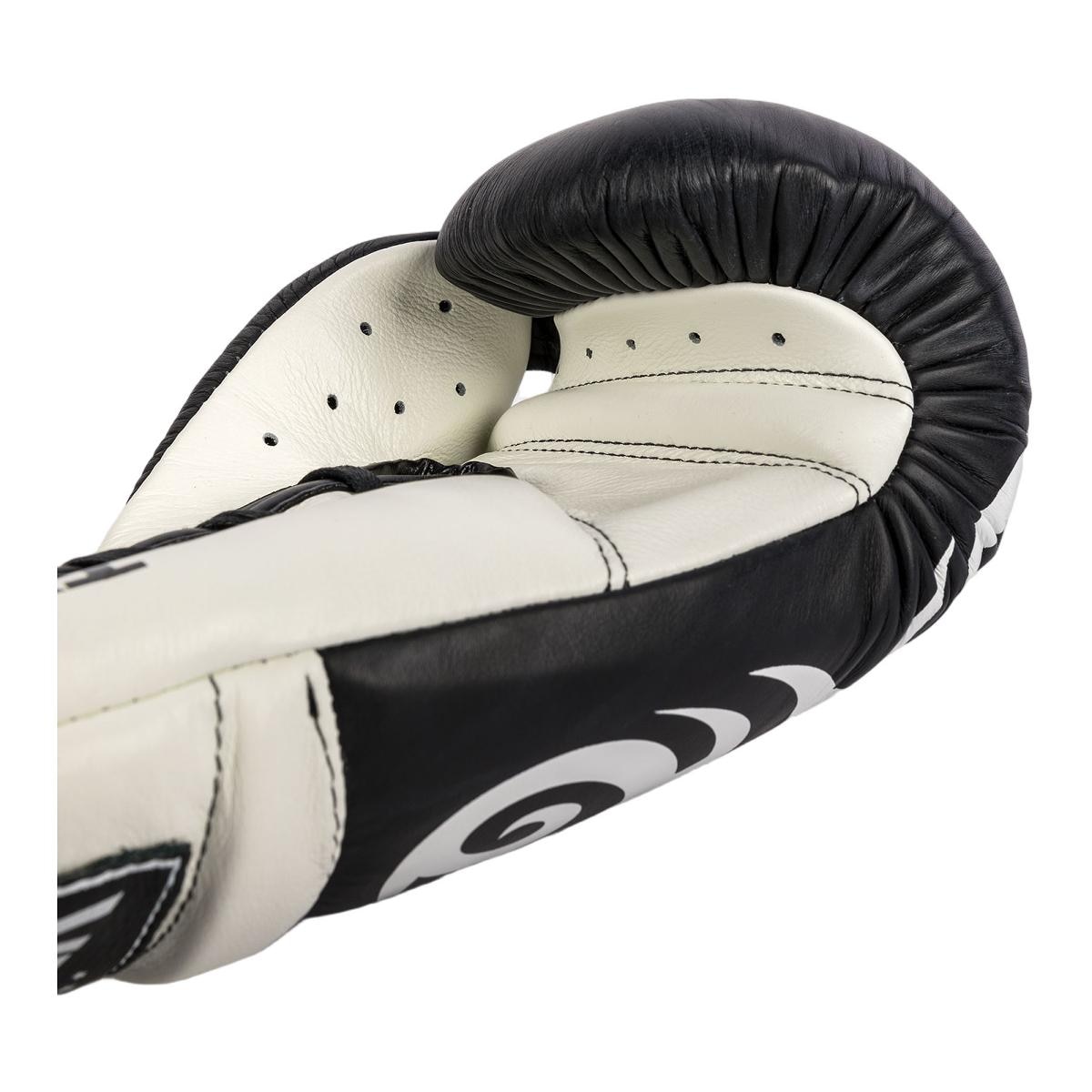 Luvas de Boxe Giant 2.0 Mike Tyson Pro Luvas com Cordões 12 Oz Preto / Branco-4