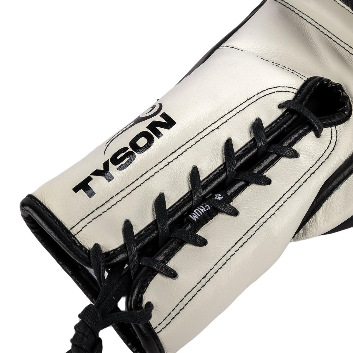 Luvas de Boxe Giant 2.0 Mike Tyson Pro Luvas com Cordões 12 Oz Preto / Branco-5