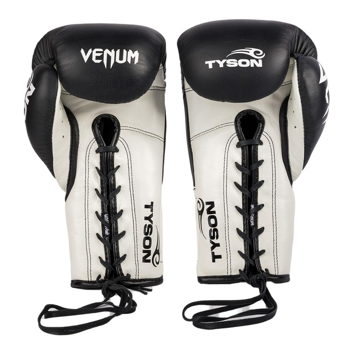 Luvas de Boxe Giant 2.0 Mike Tyson Pro Luvas com Cordões 12 Oz Preto / Branco-7
