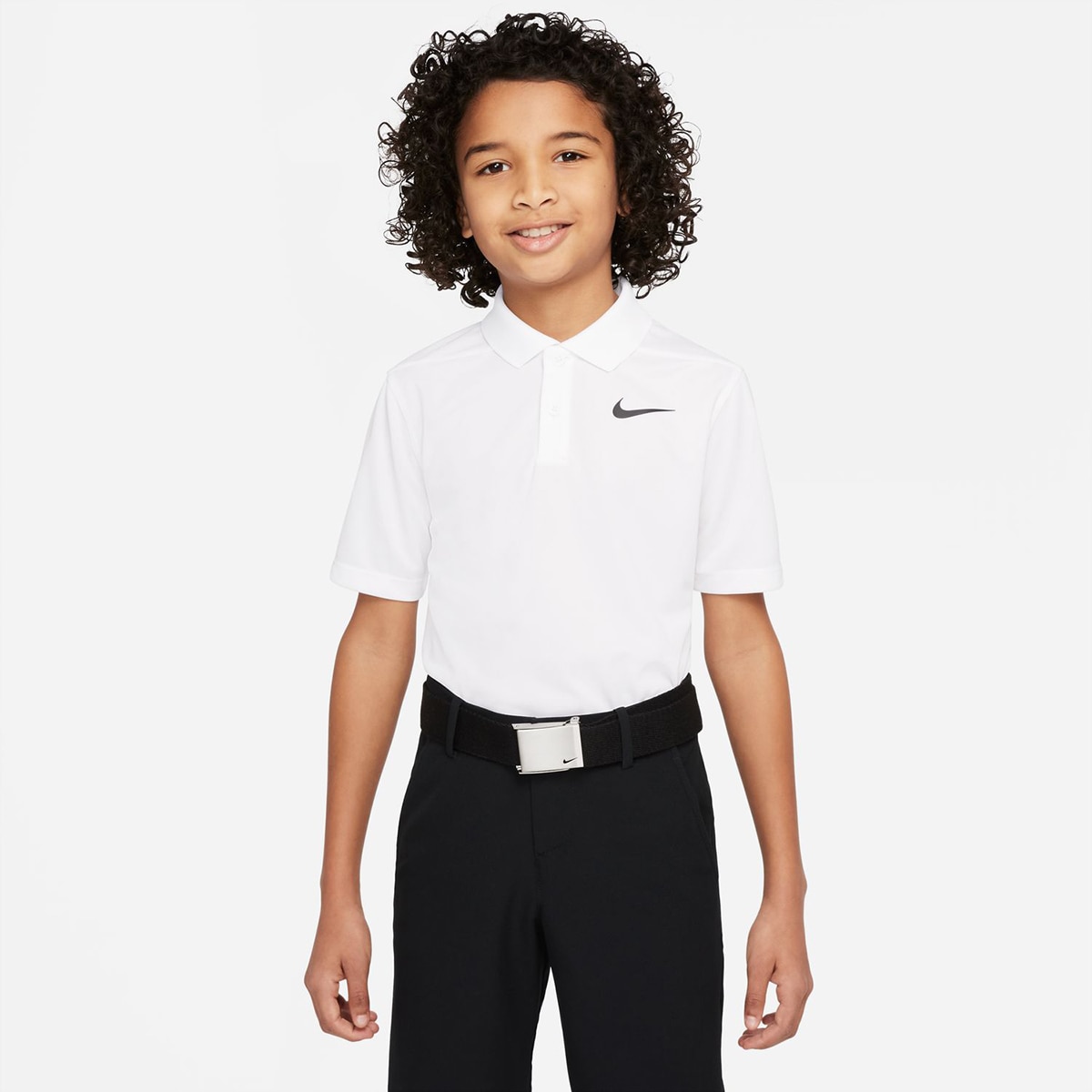 Polo de Criança Dri-FIT Victory Branco-1