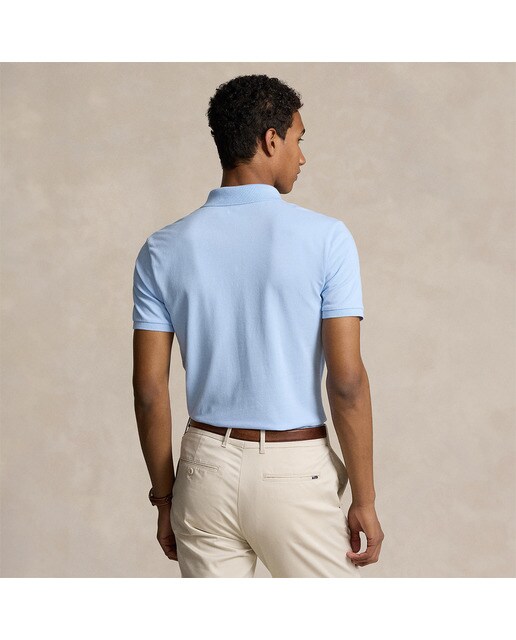 Polo de Piqué Desportivo de Homem Tailored Fit Polo Golf Azul Céu-2