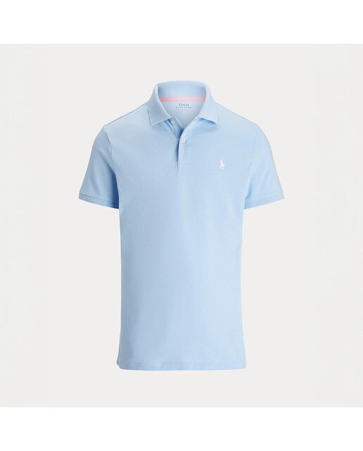 Polo de Piqué Desportivo de Homem Tailored Fit Polo Golf Azul Céu-5