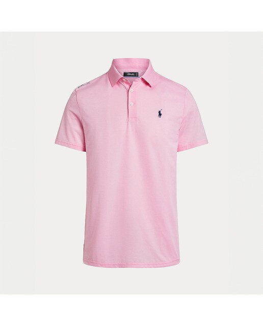 Polo Piqué de Homem Tailored Fit Polo Golf Rosa-1