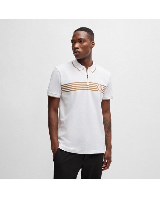 Polo de Golf de Homem Pariq The Open Branco-1
