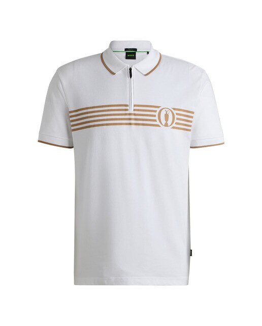 Polo de Golf de Homem Pariq The Open Branco-5