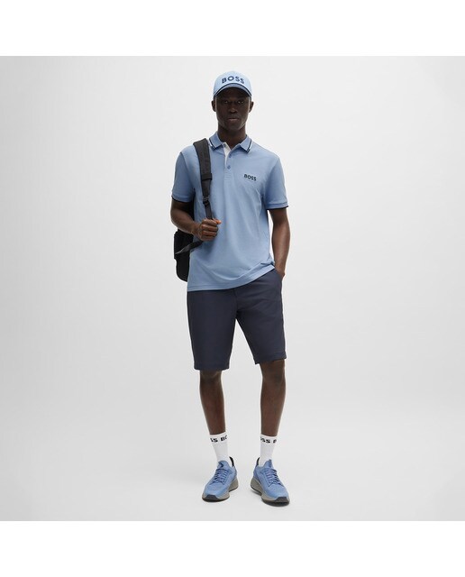 Polo de Golf de Homem Paddy Pro Azul-4