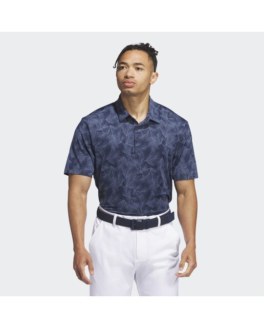 Polo de Golf de Homem Ultimate365 Mesh Print Azul-marinho-1