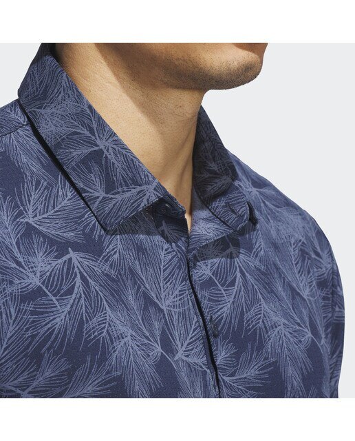 Polo de Golf de Homem Ultimate365 Mesh Print Azul-marinho-3