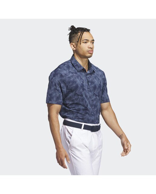 Polo de Golf de Homem Ultimate365 Mesh Print Azul-marinho-5