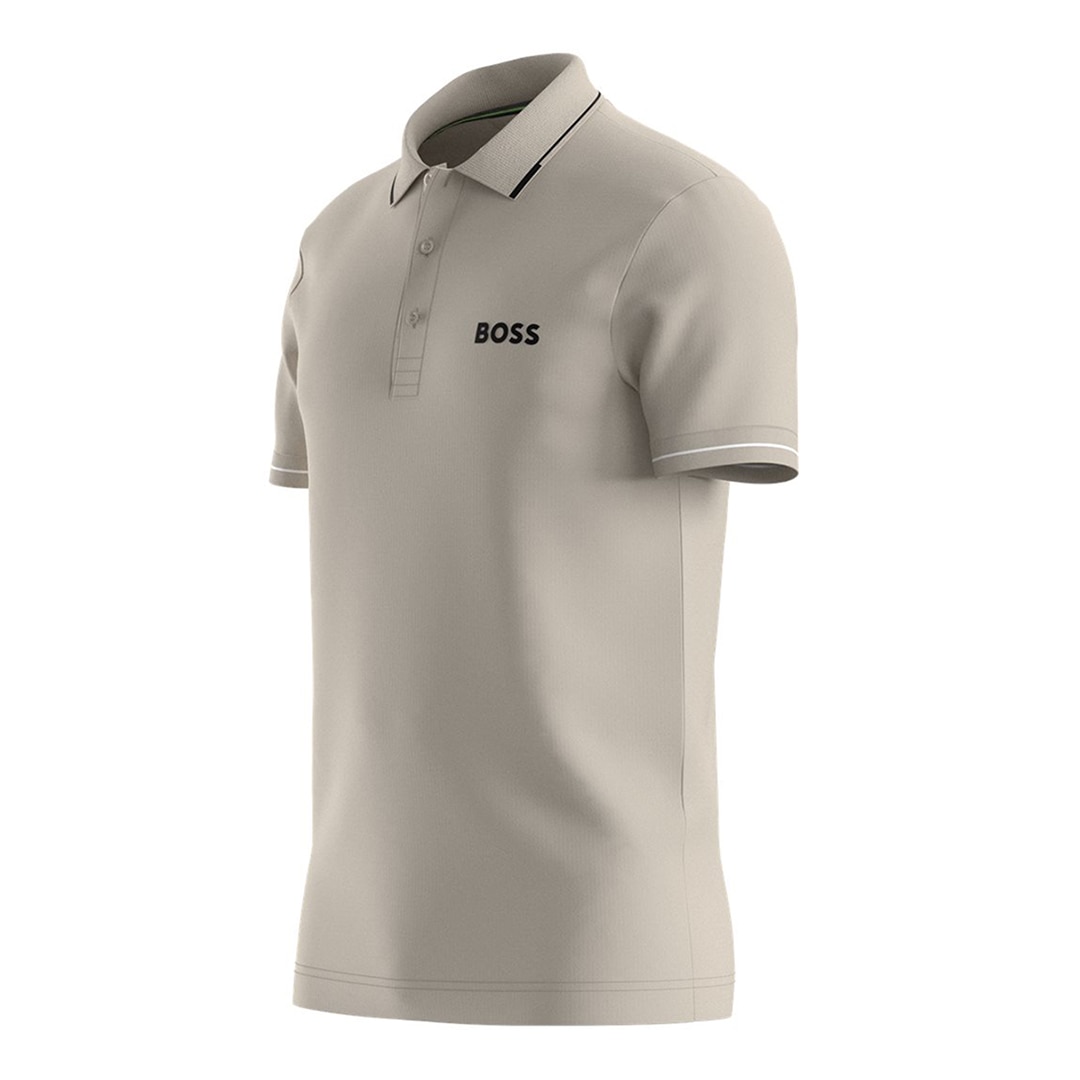 Polo de Golf de Homem Paul Pro Bege-3