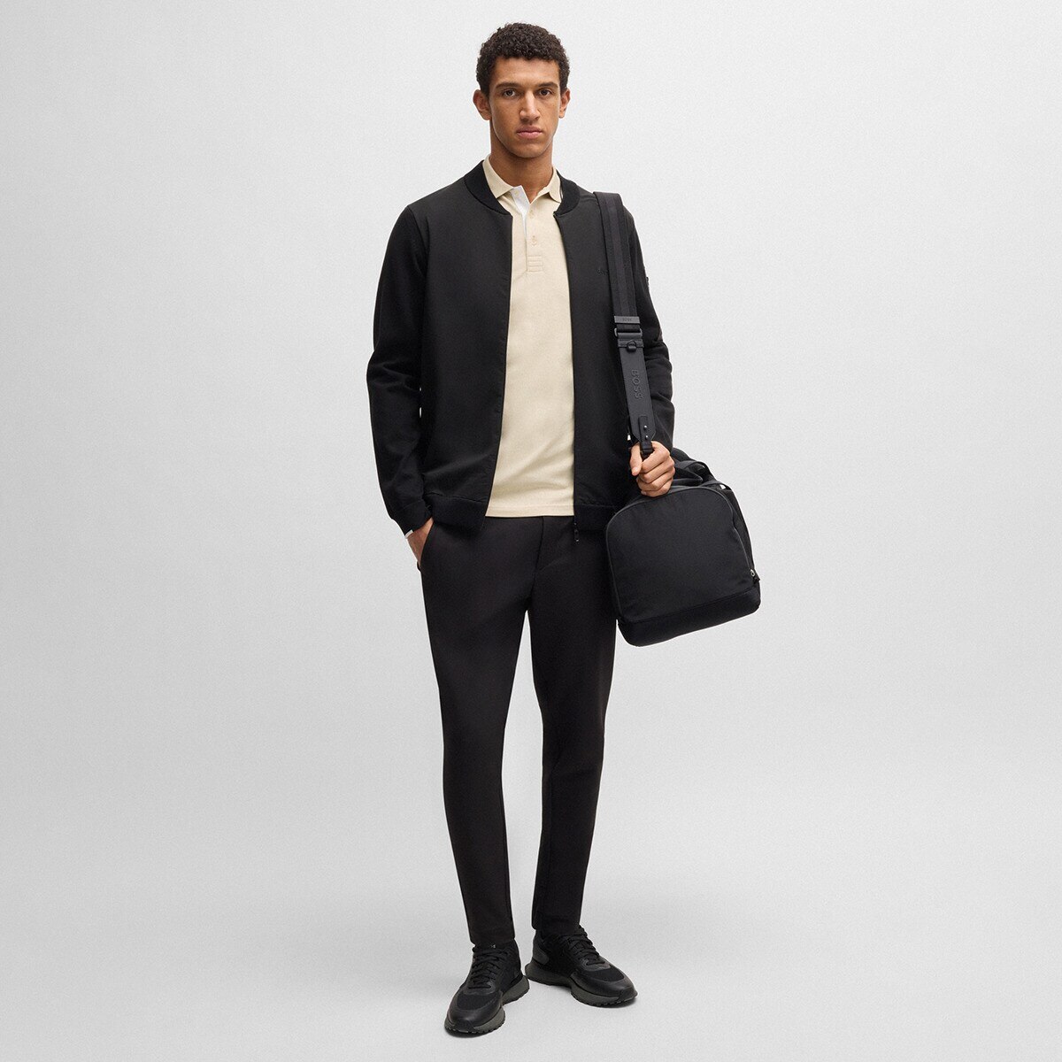 Polo de Golf de Homem Paul Pro Bege-4