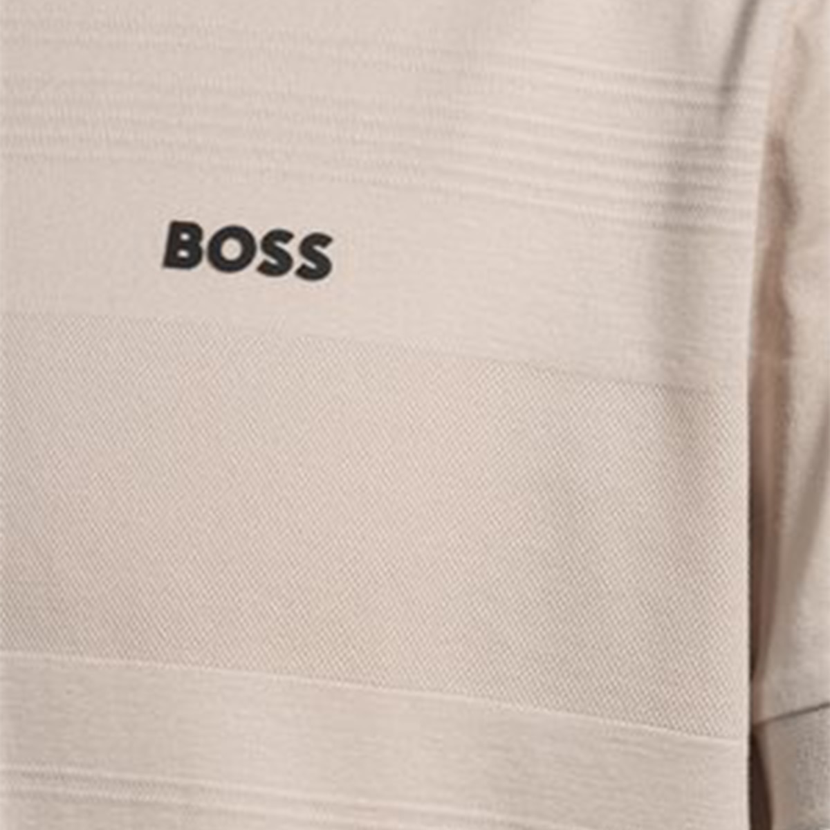 Polo Técnico de Homem com Fecho de Correr e Manga Curta Bege-7