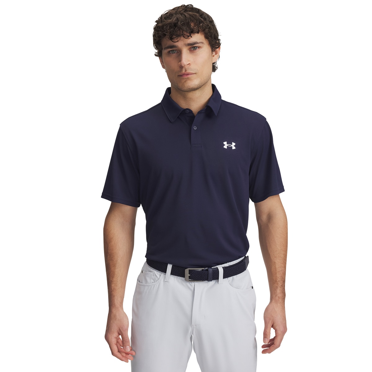 Polo de Homem UA T2G Pique Polo Azul-1