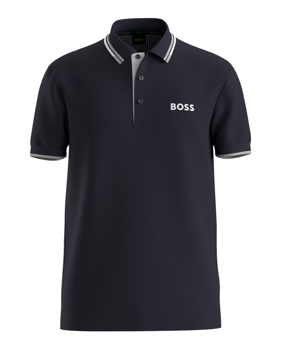 Polo de Golf de Homem Paddy Pro Azul-marinho-1