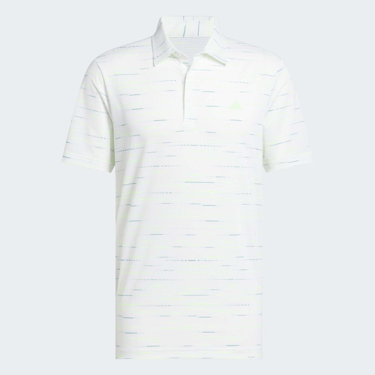 Polo de Homem Ultimate365 Mesh Glimmer Print Polo Shirt Branco-2
