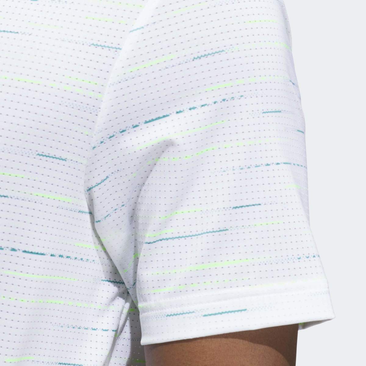 Polo de Homem Ultimate365 Mesh Glimmer Print Polo Shirt Branco-7