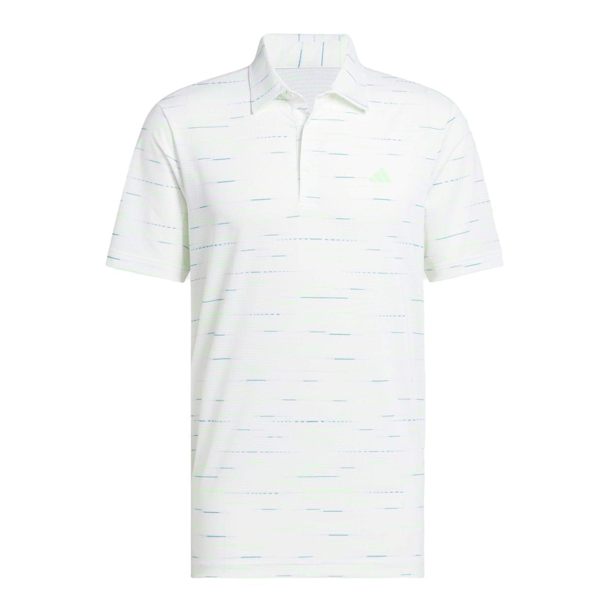 Polo de Homem Ultimate365 Mesh Glimmer Print Polo Shirt Branco-8