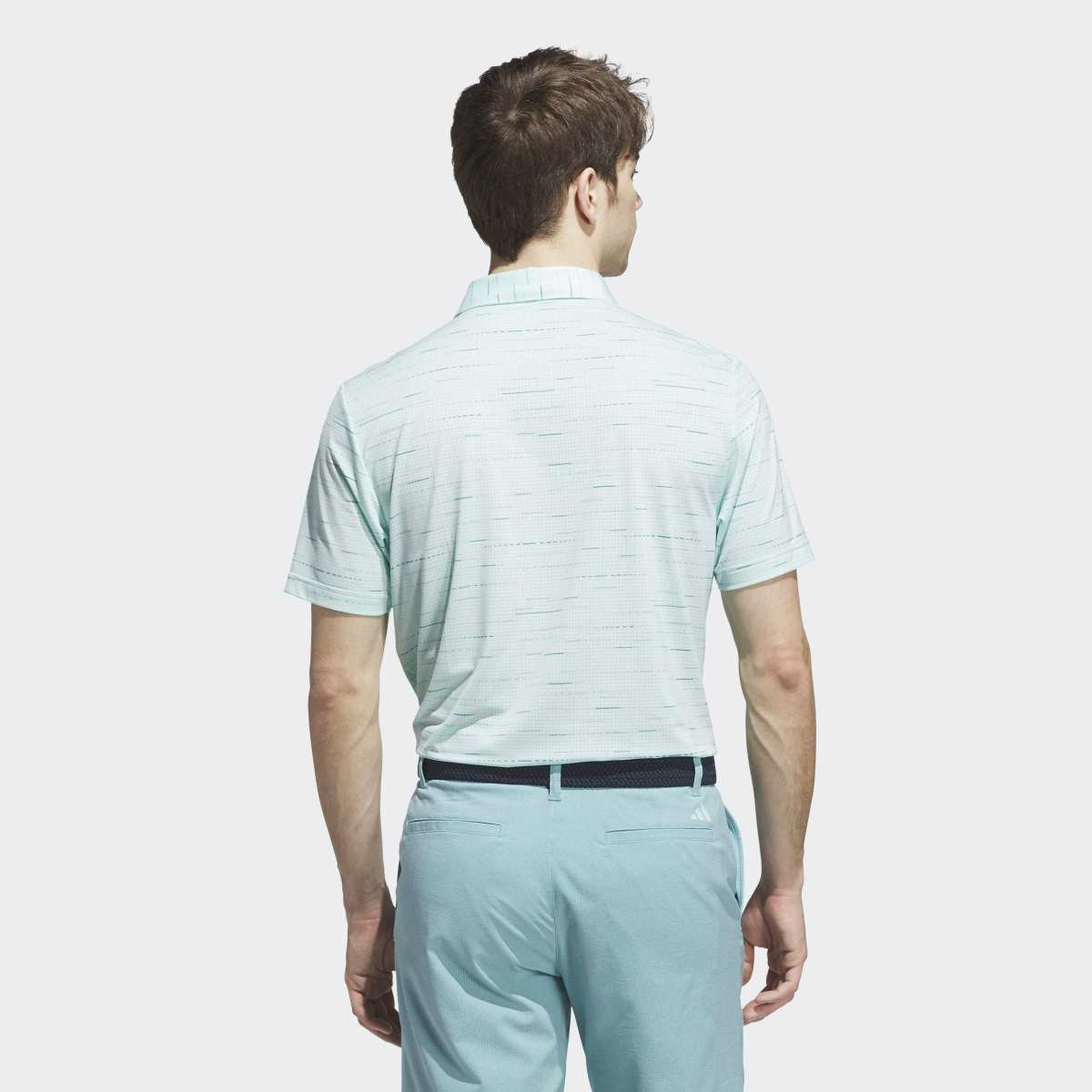 Polo de Homem Ultimate365 Mesh Glimmer Print Polo Shirt Branco-4