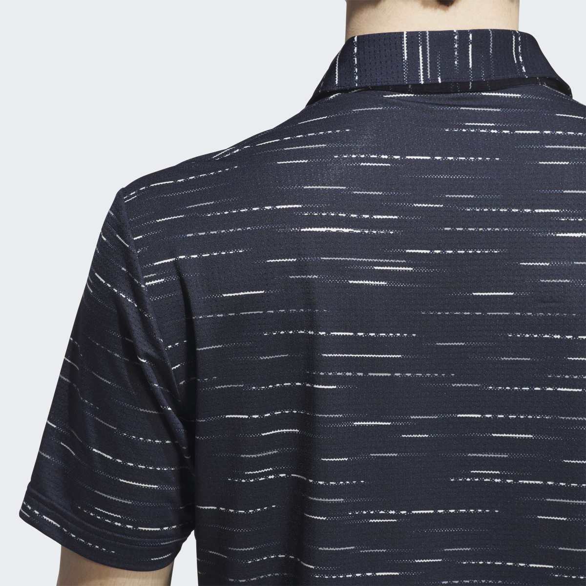 Polo de Homem Ultimate365 Mesh Glimmer Print Polo Shirt Azul-7